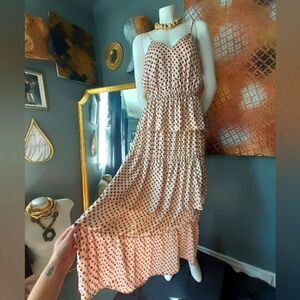 NWT H&M Tiered Ruffled Maxi Dress